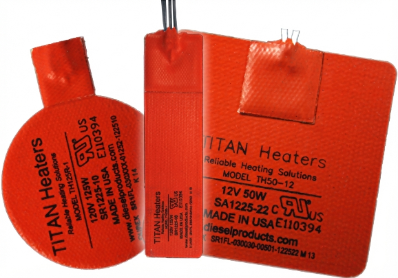 TITAN silicone oil pan heater pad