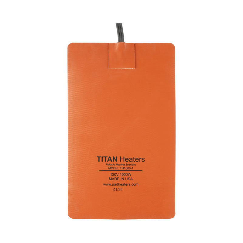 Titan Engine Oil and Fluid Heater Pad – 120V AC – 1000W – 6.25″ × 10.25″