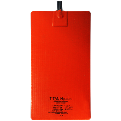 Titan High-Output Fluid Heater Pad – 120V AC – 1000W – 6.25″ × 10.25″