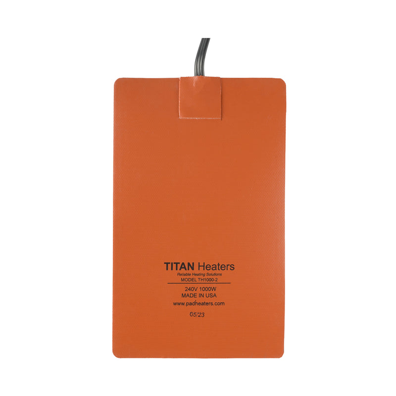 Titan High-Output Fluid Heater Pad – 240V AC – 1000W – 6.25″ × 10.25″