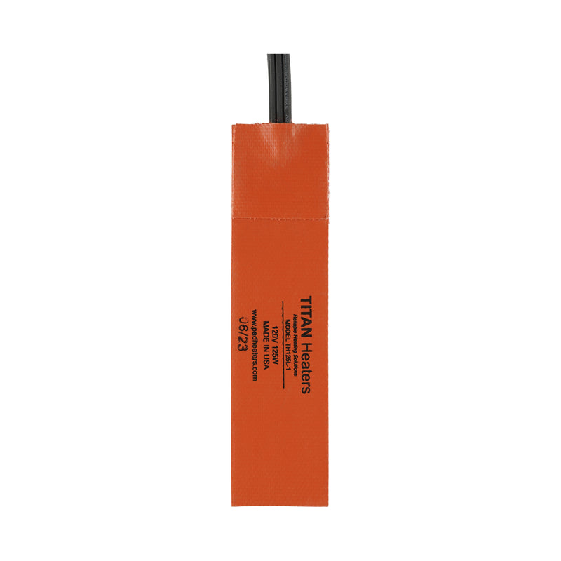 Titan Long Profile Fluid Heater Pad – 120V AC – 125W – 6″ × 1.5″