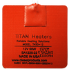 Titan Small Silicone Utility Heater Pad – 12V DC – 50W – 3″ × 3″