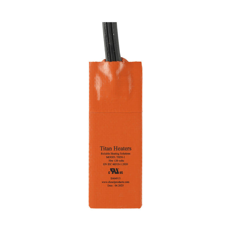 Titan Utility Silicone Heater Pad – 120V AC – 50W – 3.5″ × 1.25″